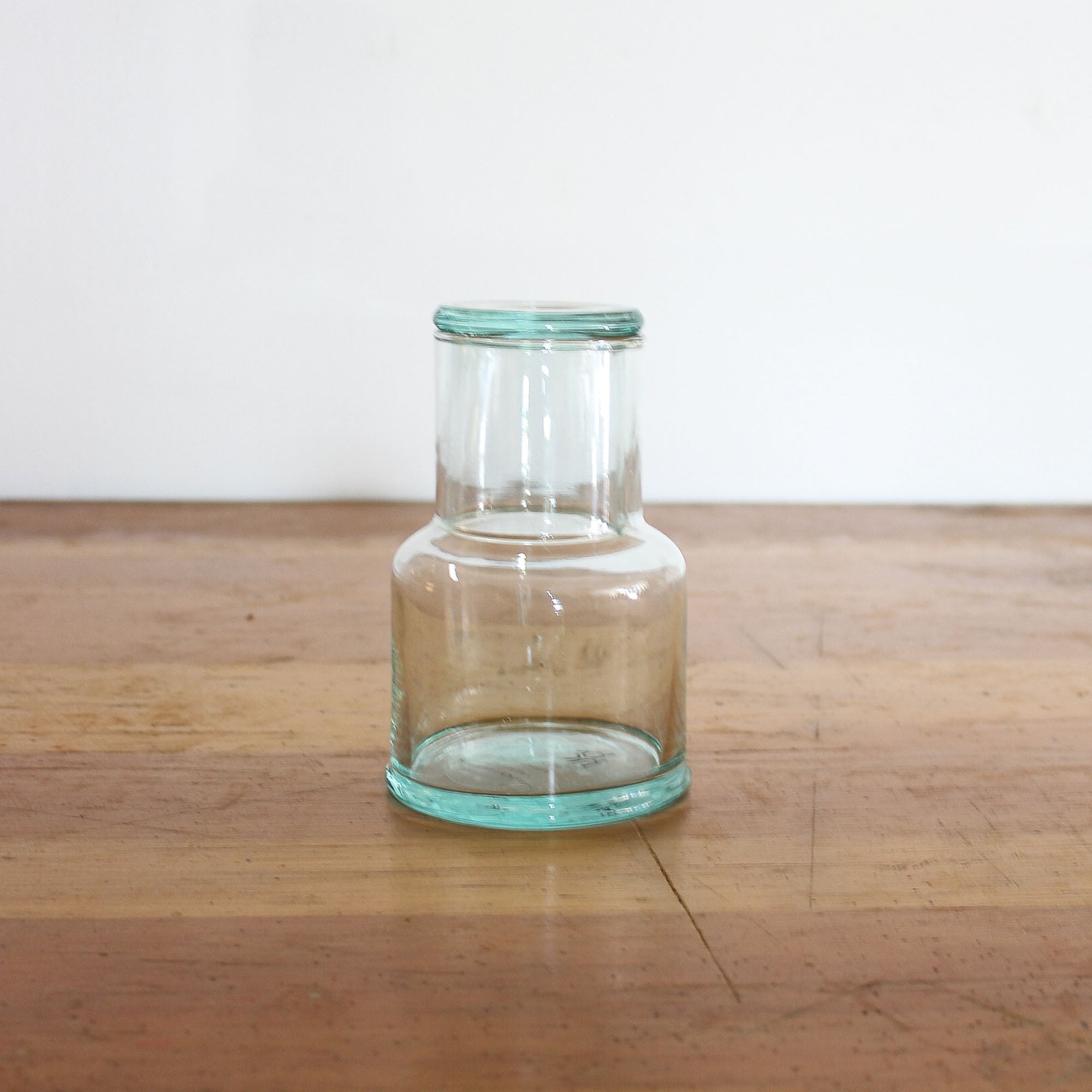 Recycled Glass Bedside Carafe & Tumbler Set