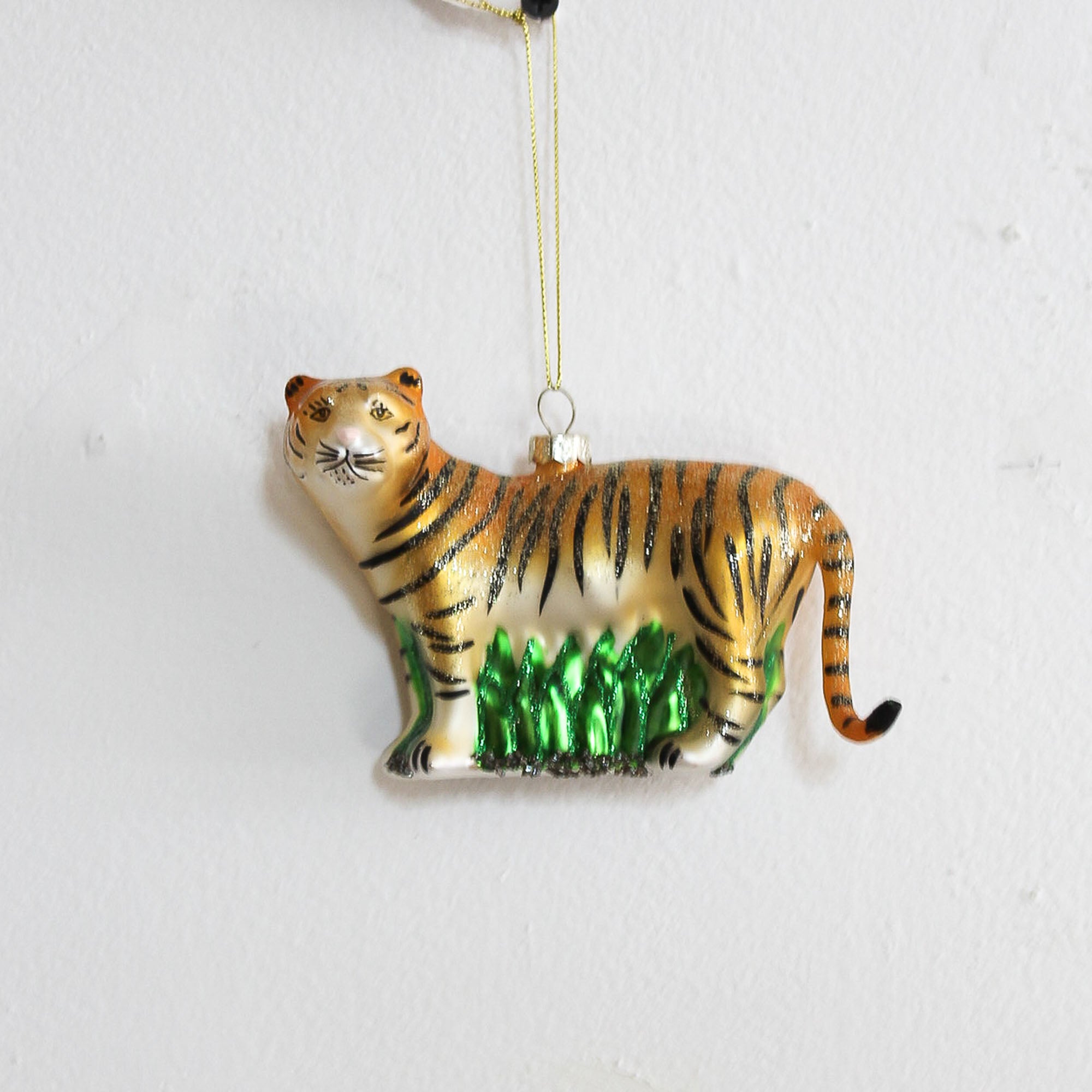 Glass Tiger Ornament