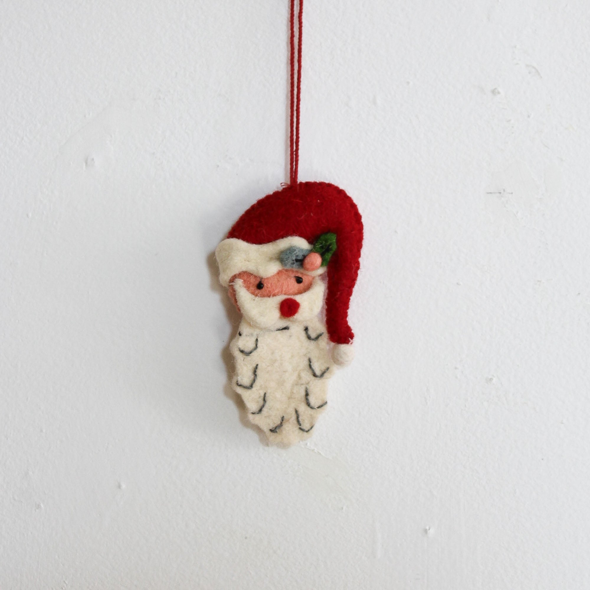 Felt Santa Head Ornament