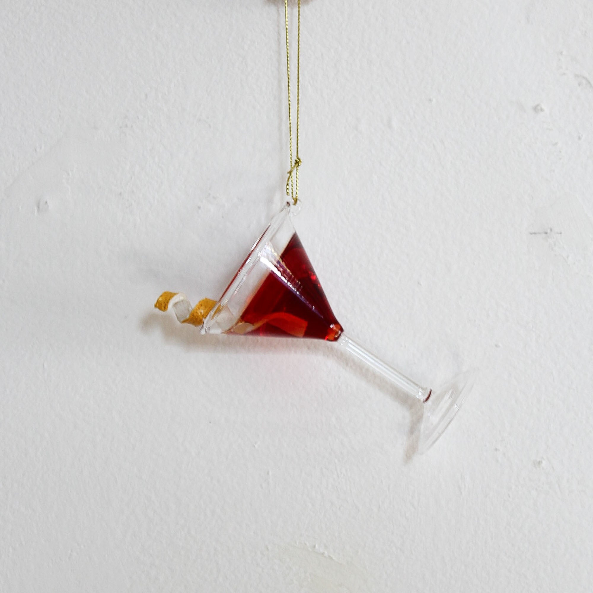 Glass Cocktail Ornament