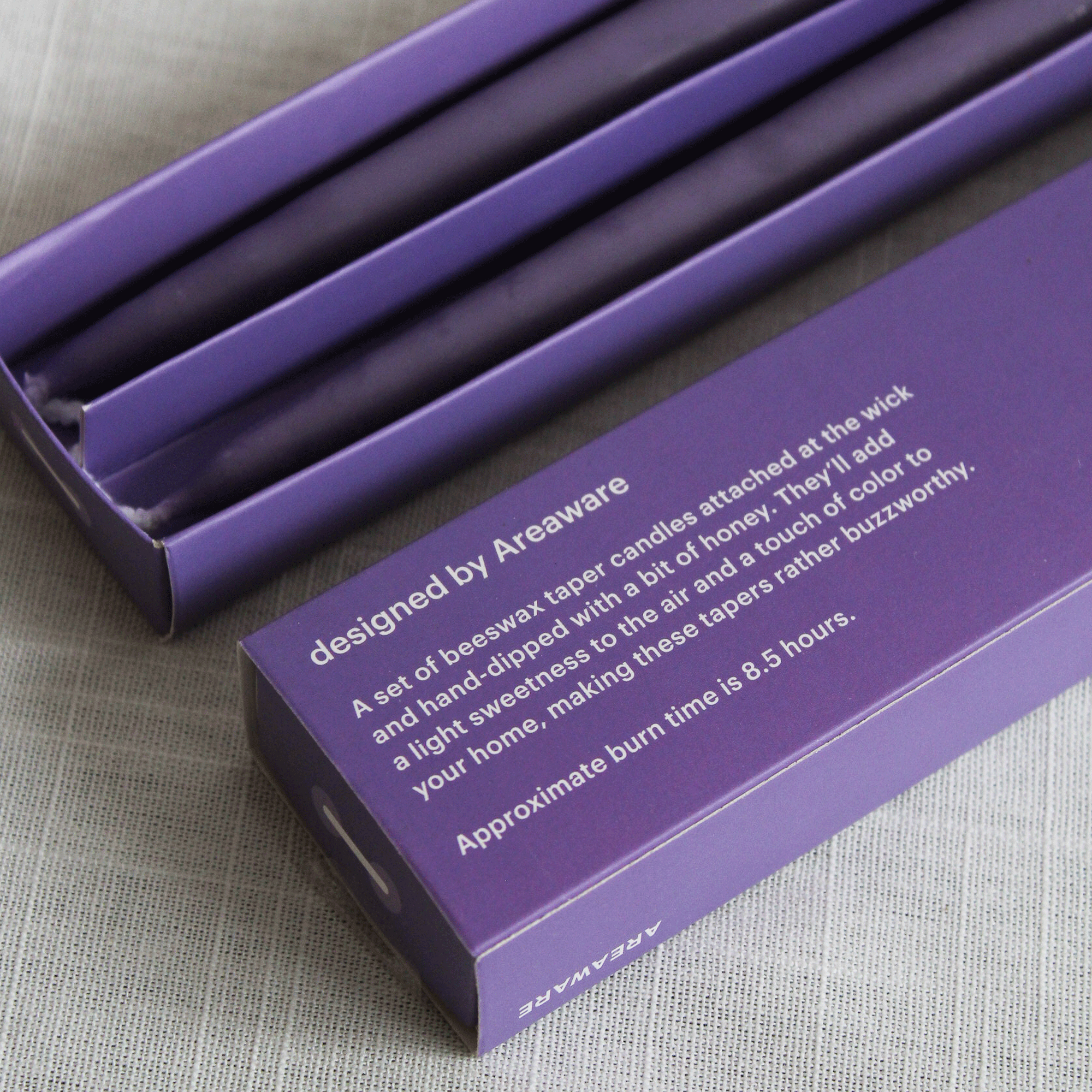 Areaware Purple Taper Candles