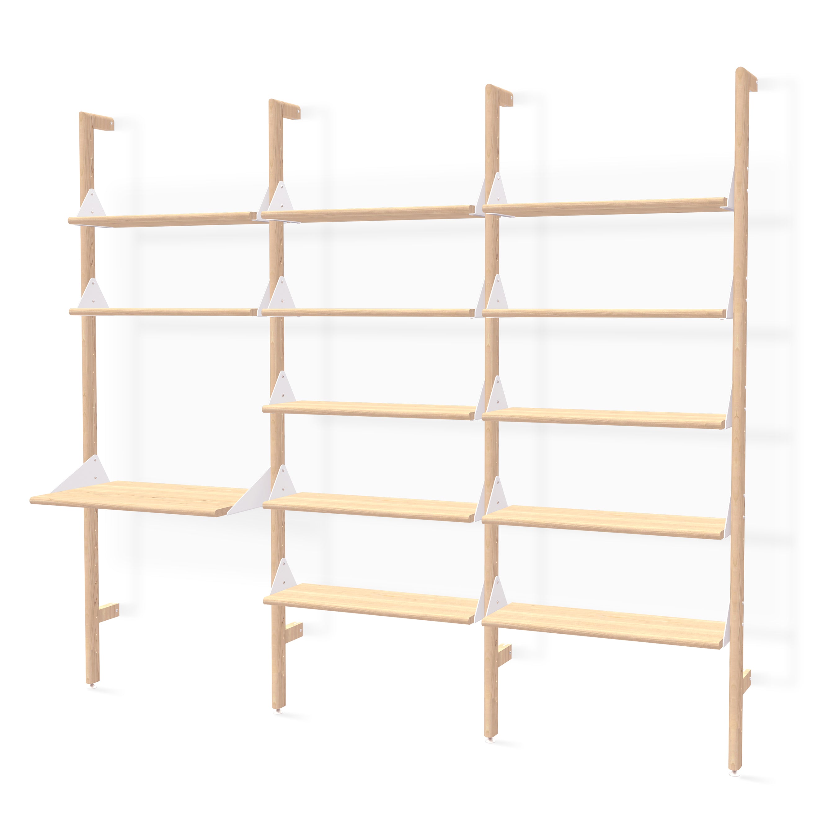 Branch-3 Shelving Unit with Desk