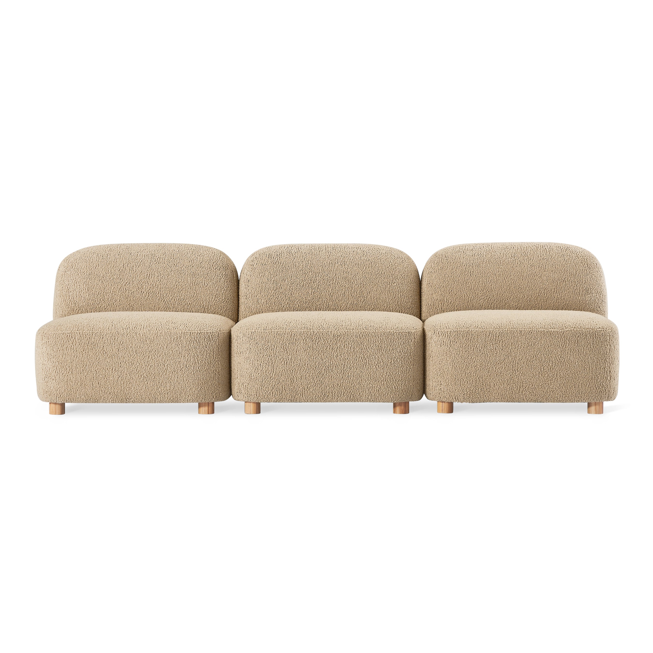 Circuit Modular 3-Piece Armless Sofa