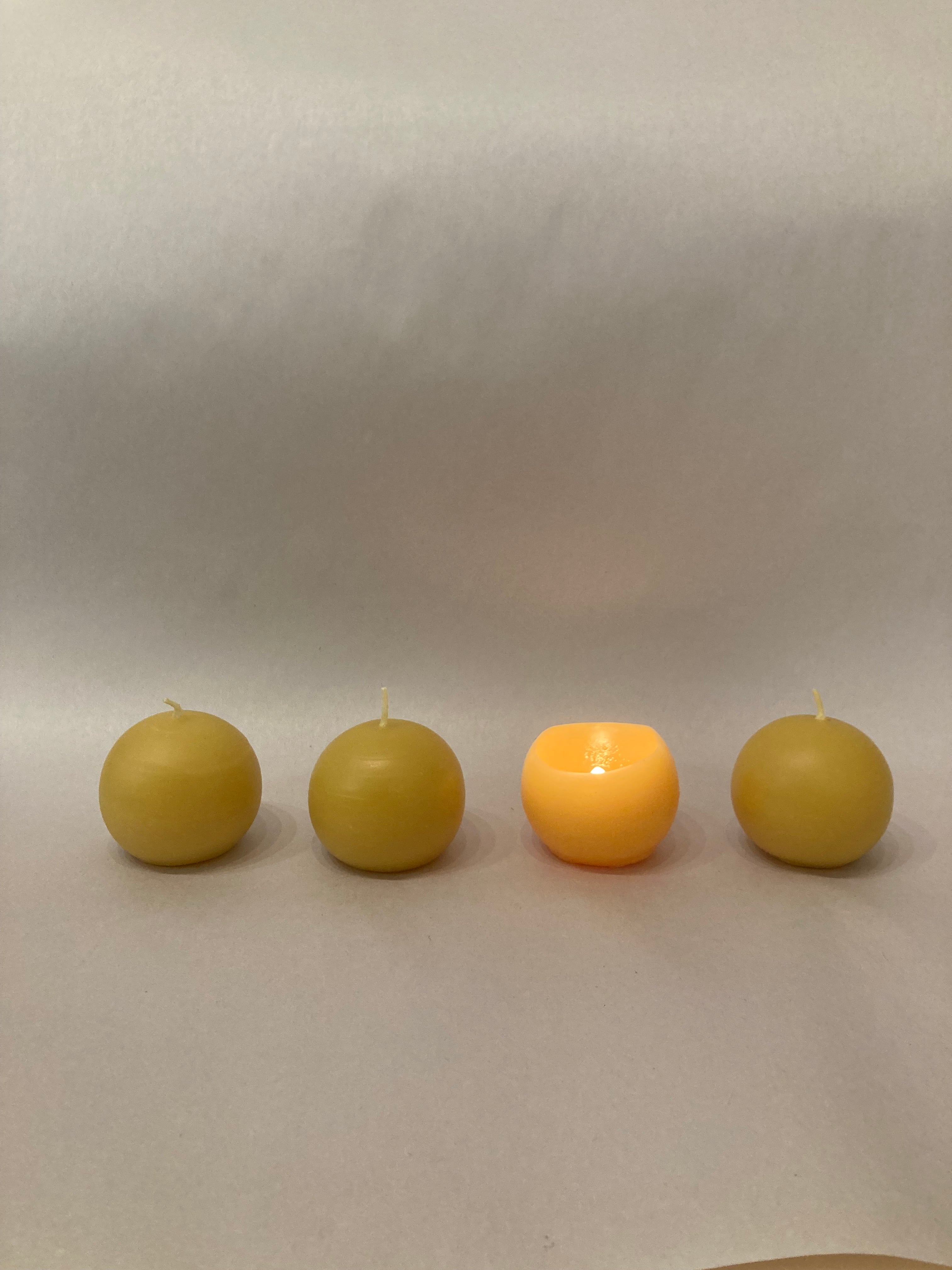 Sphere Beeswax Candle