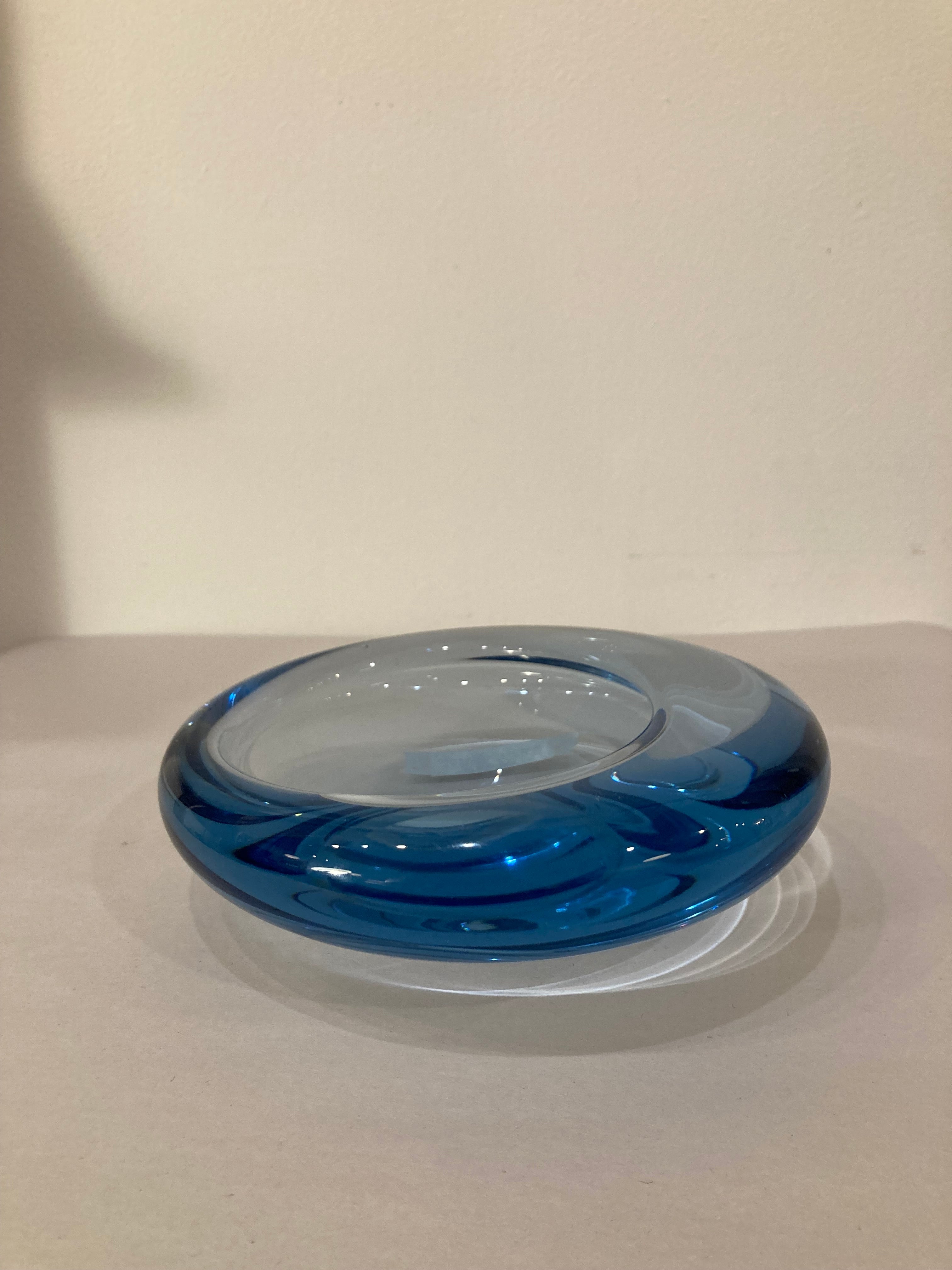 Blue Dish, Per Lutken for Holmgaard 1960