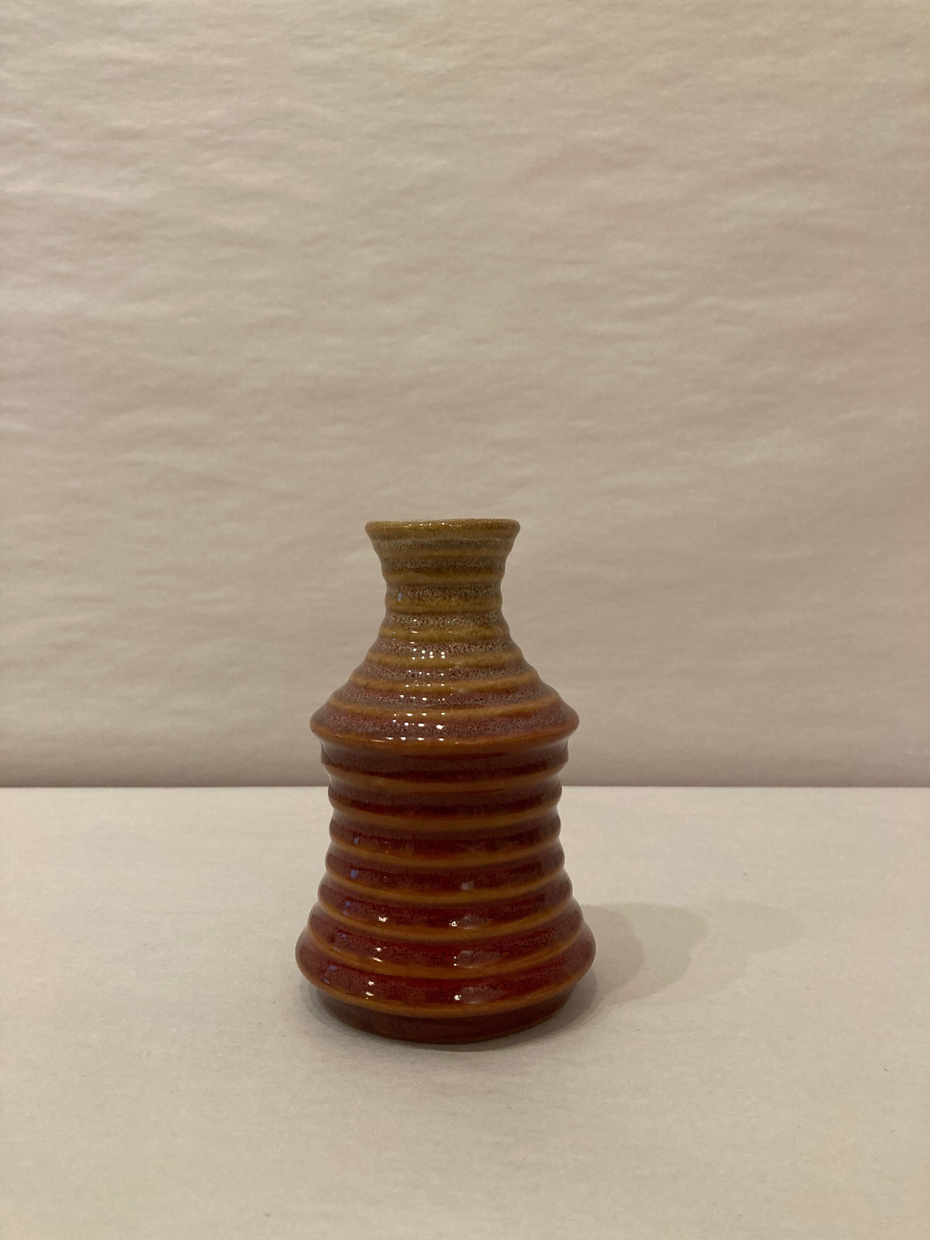 Rust Ombre Ceramic Bud Vase
