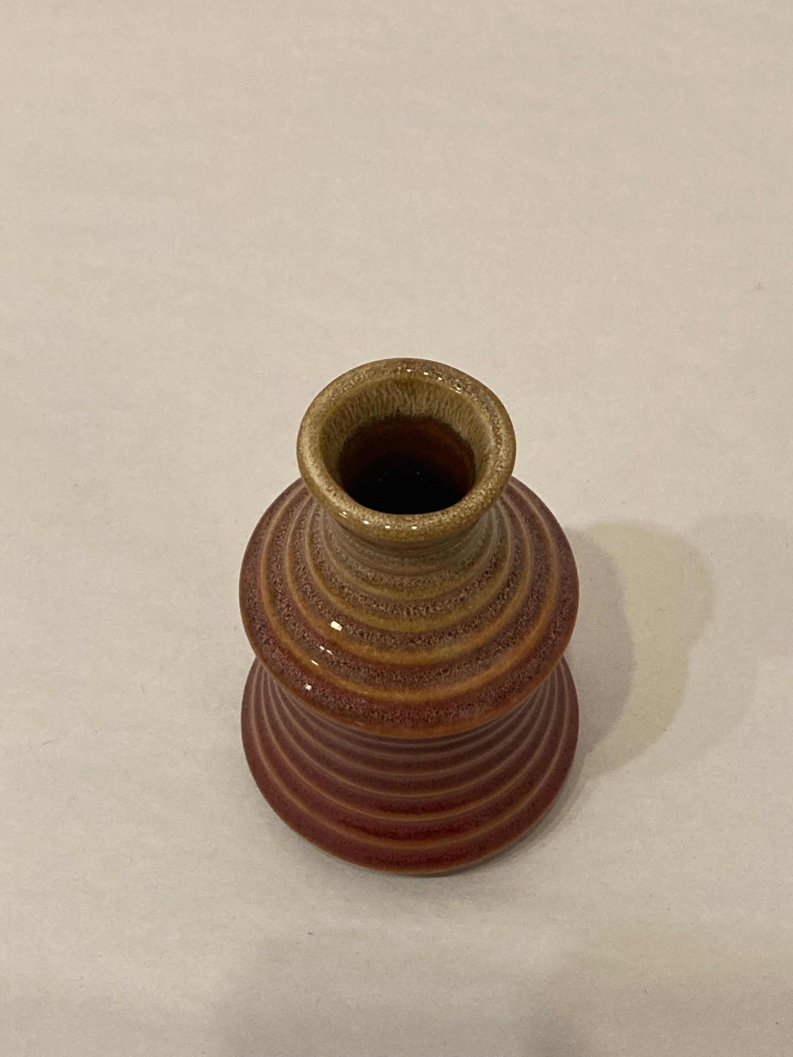 Rust Ombre Ceramic Bud Vase