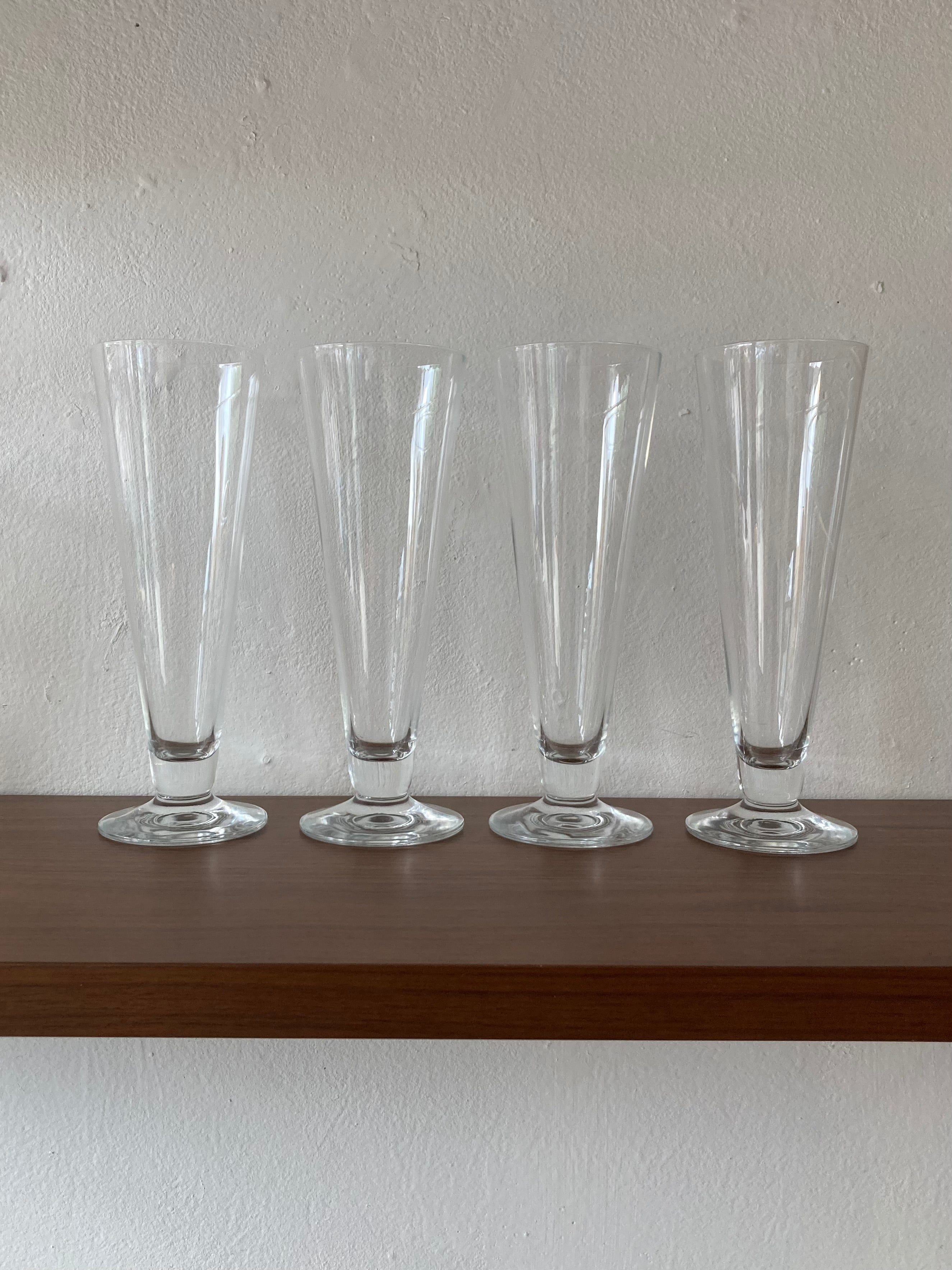 classic pilsner glass -set of 4