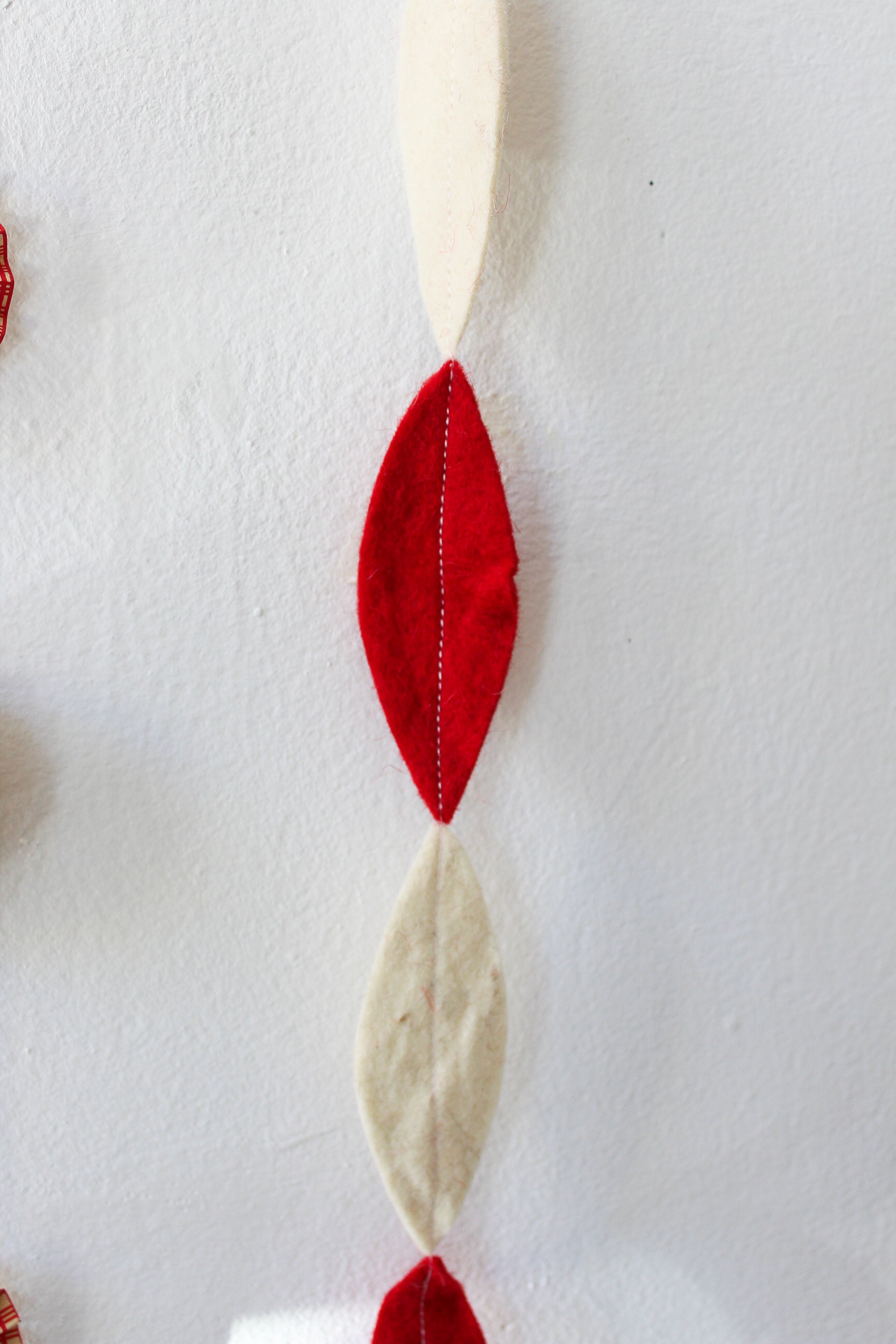 Felt Leaf Garland