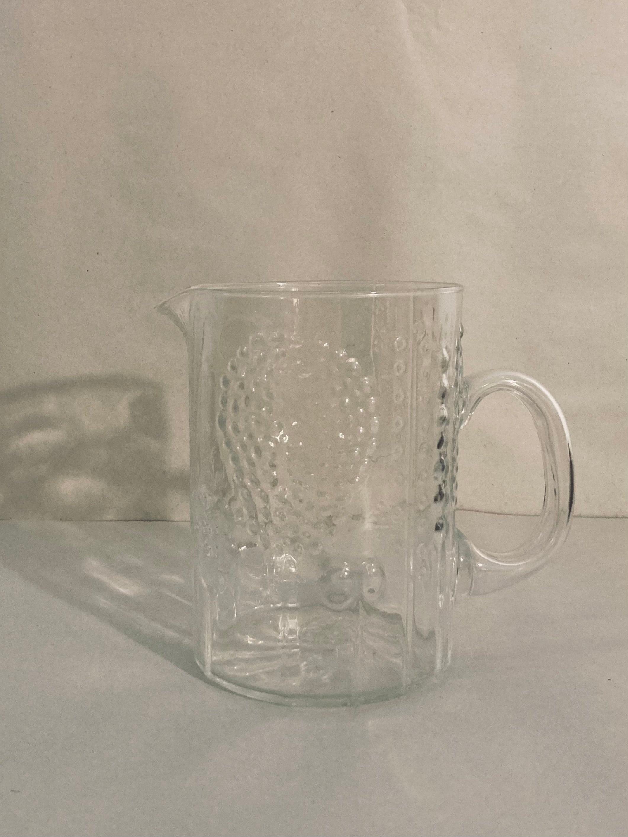 Iittala Flowers Clear Glass Pitcher