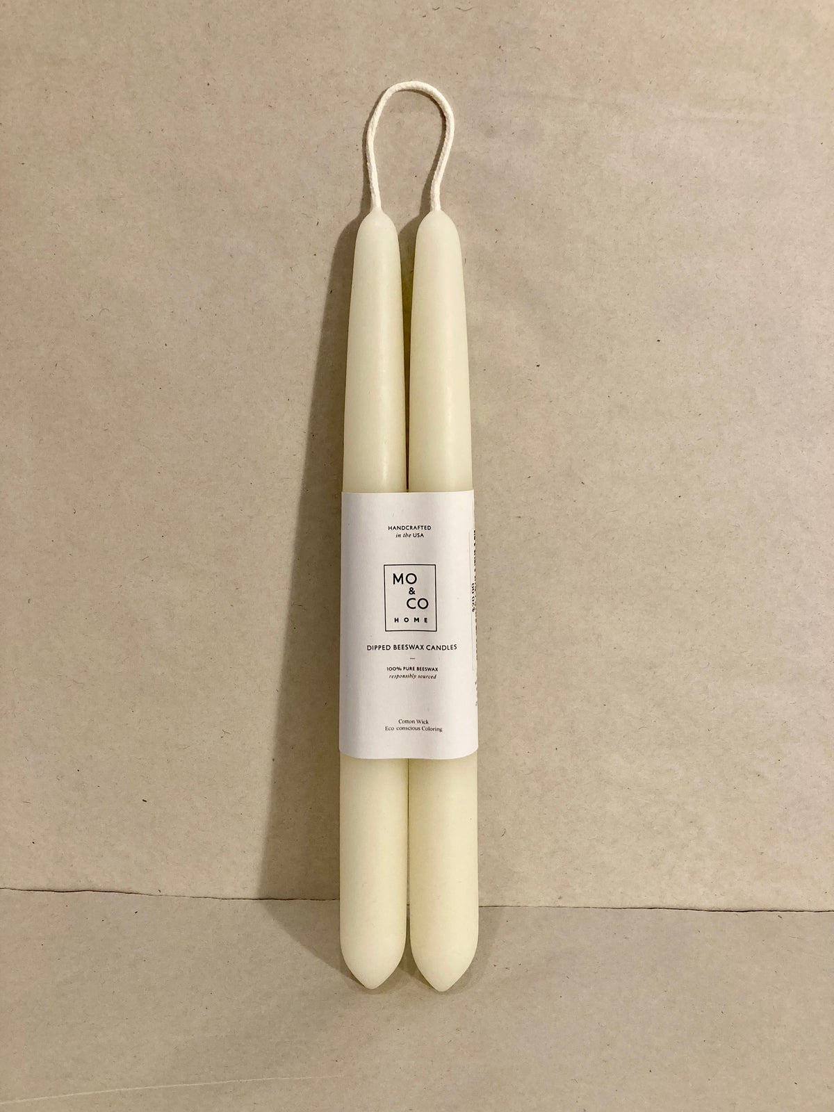 natural white 10" taper