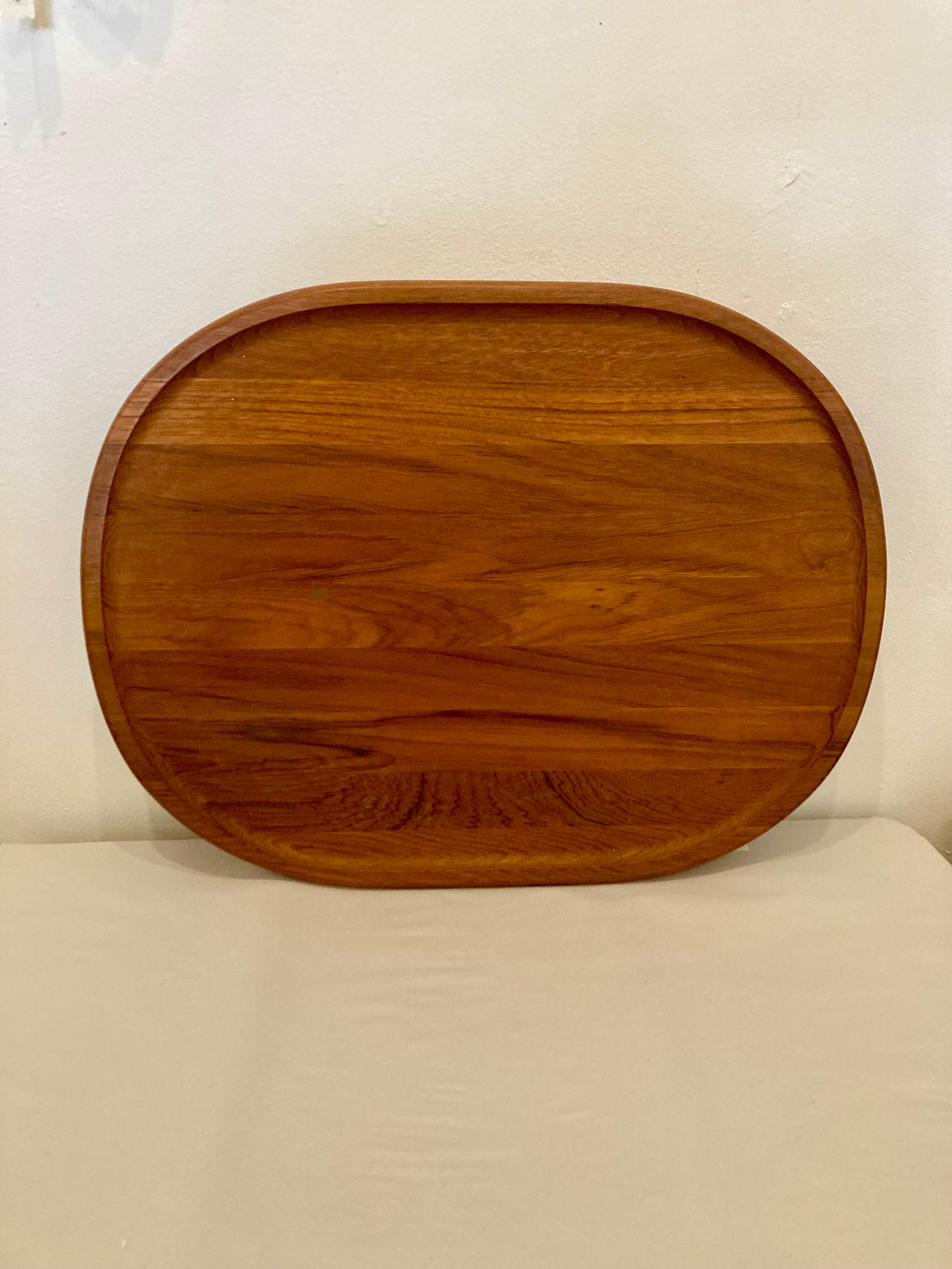 Large teak Dansk tray, JHQ