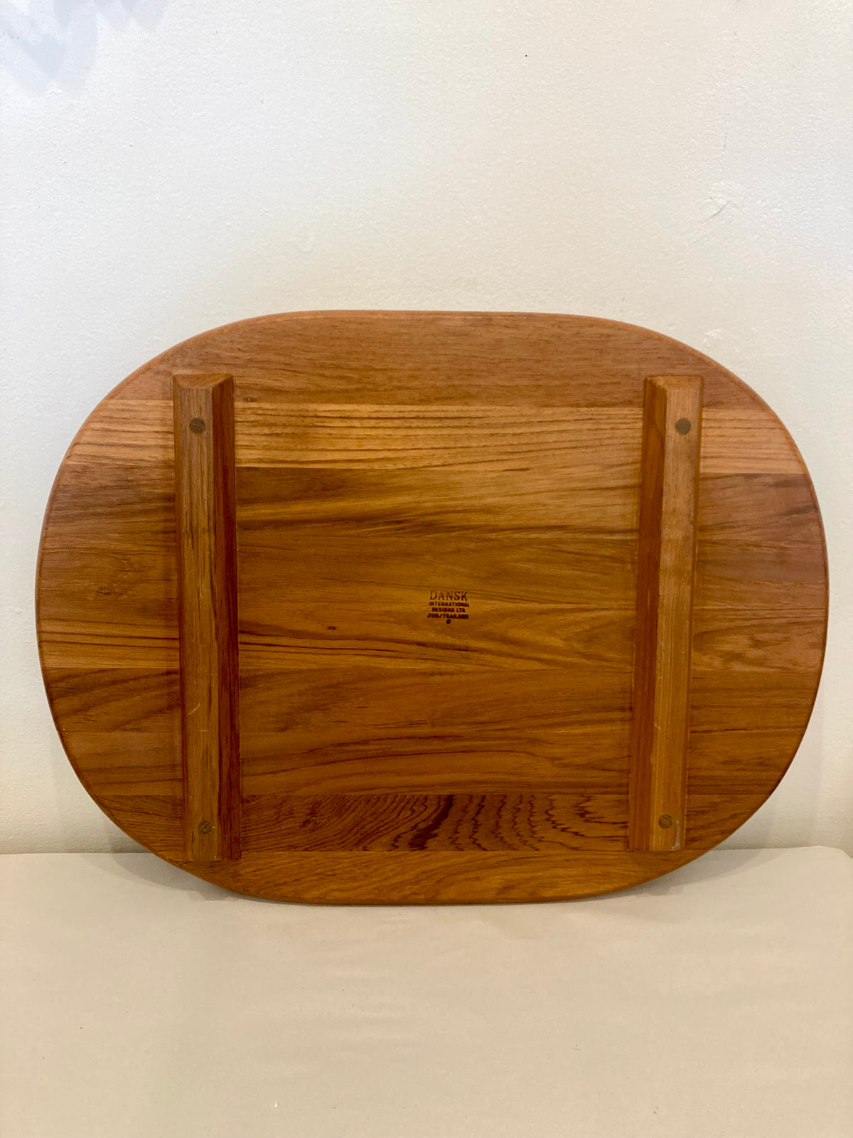 Large teak Dansk tray, JHQ