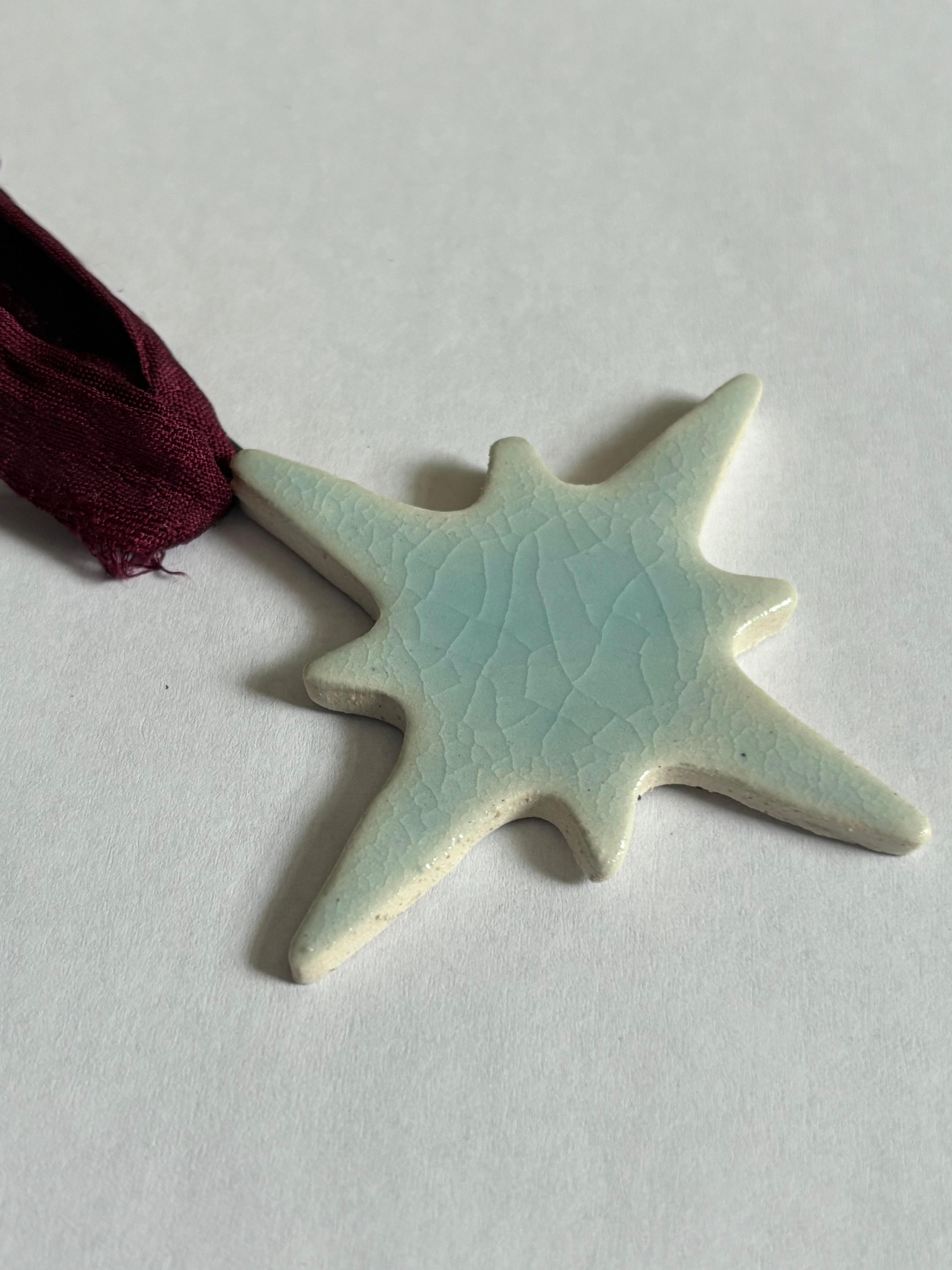 Icy Bathlehem Star Ornament