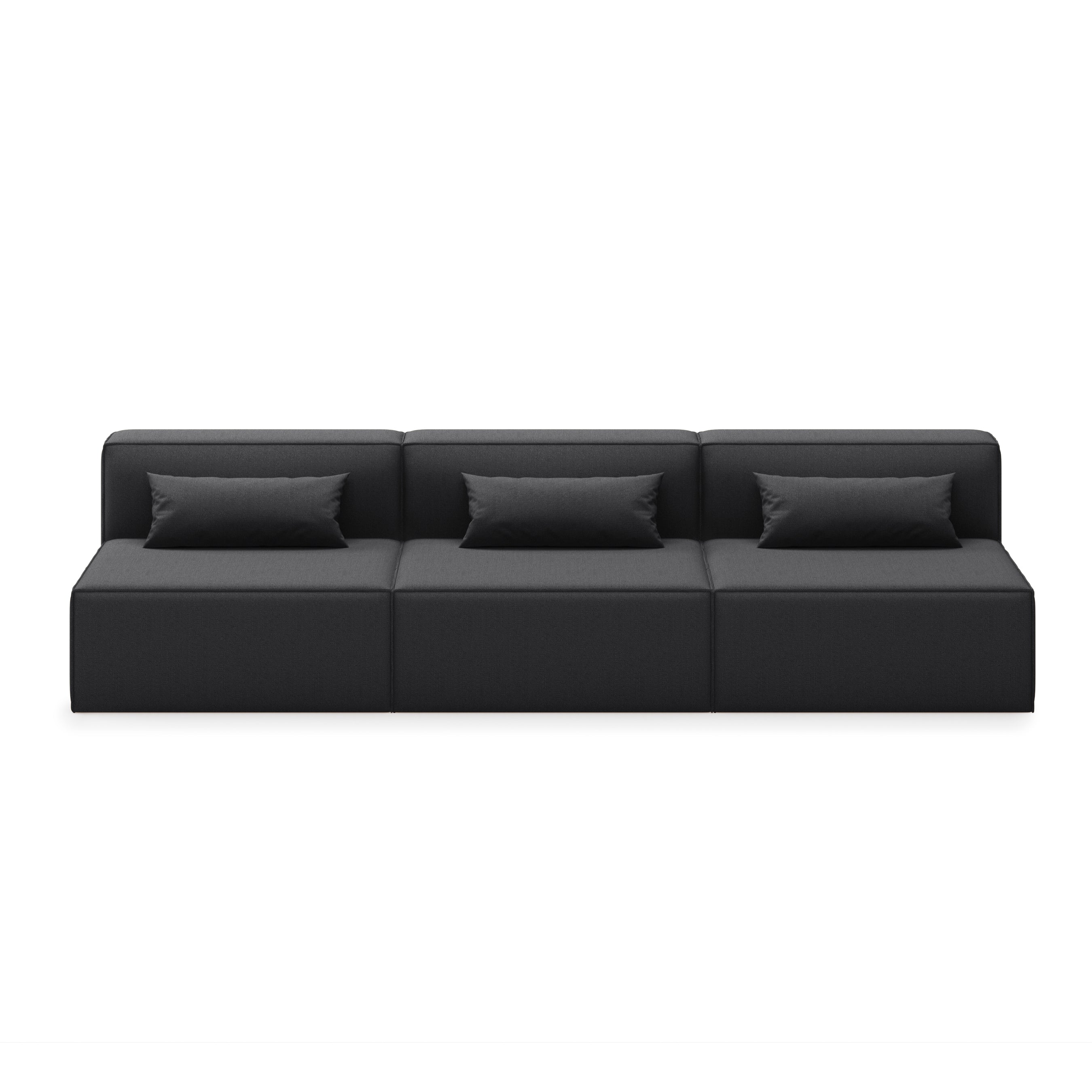 Mix Modular 3-PC Armless Sofa - Thumbnail 4