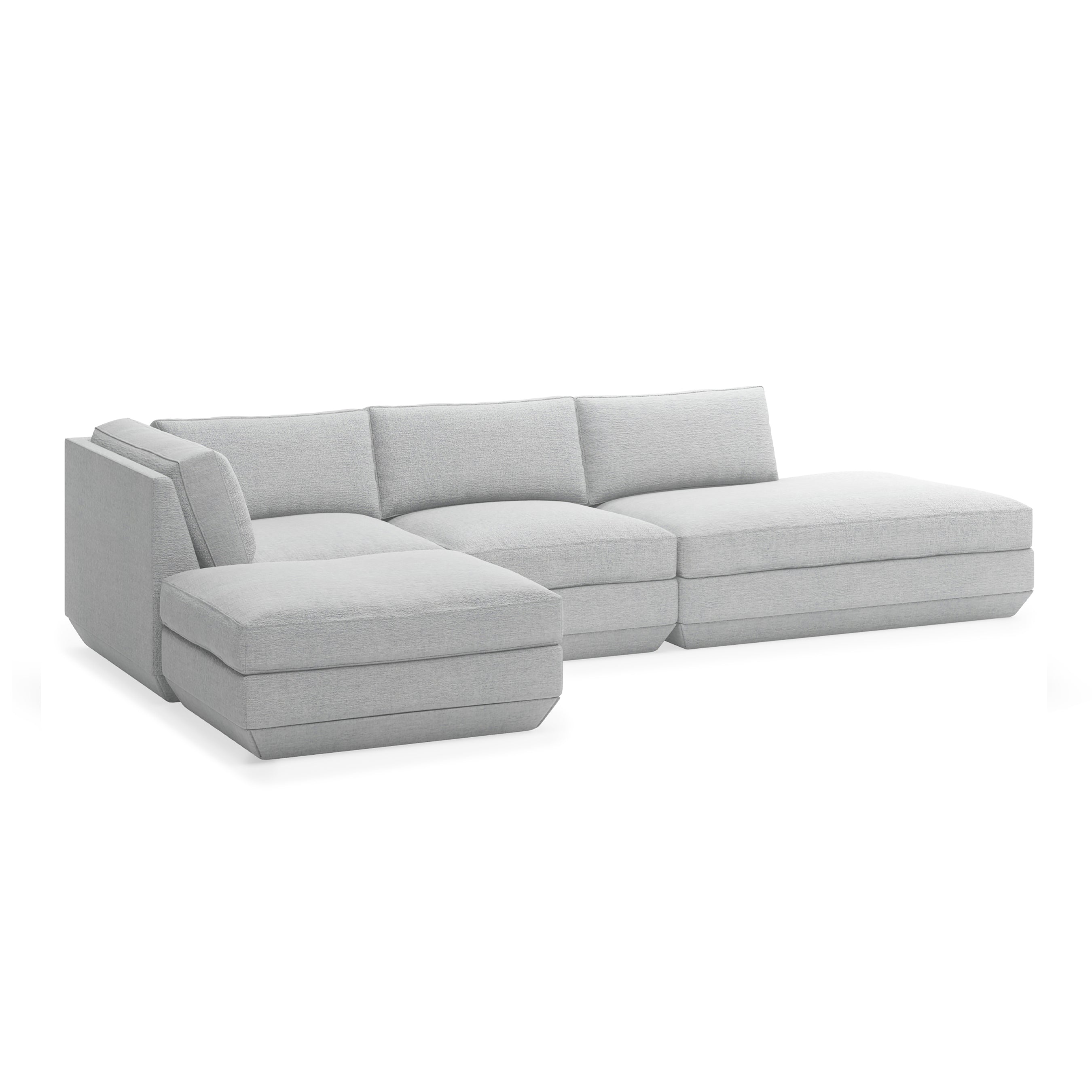 Podium Modular 4-Piece Lounge Sectional A - Thumbnail 4