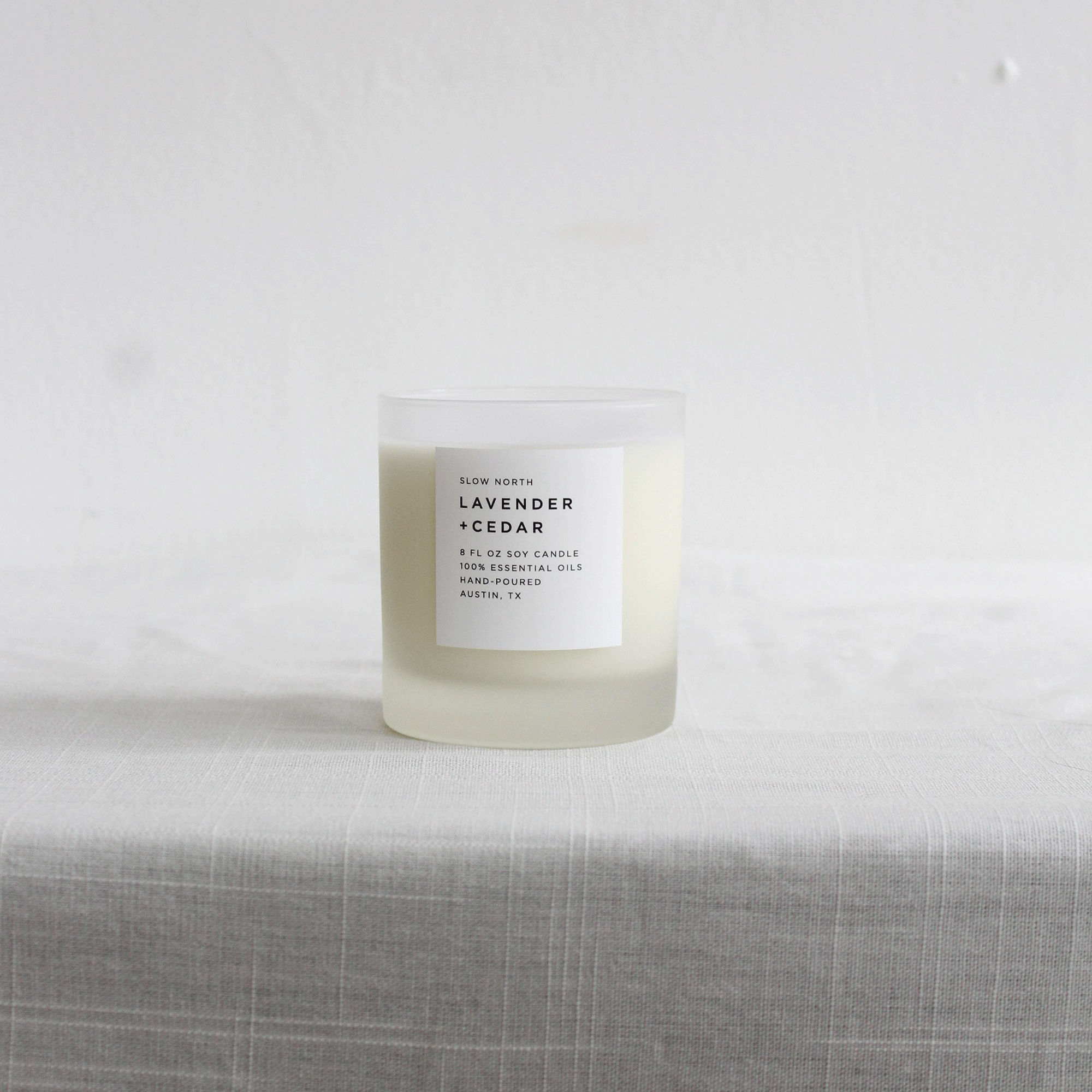 Slow North Lavender and Cedar Candle