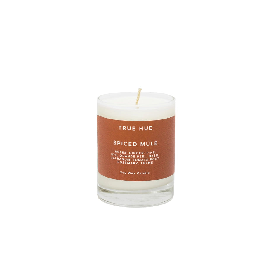 true hue spiced mule mini candle